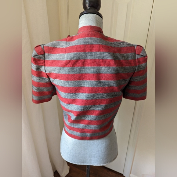 [Nipon Coature] Vintage Albert Nipon Cropped Blazer Jacket - size 6 - Picture 4 of 7